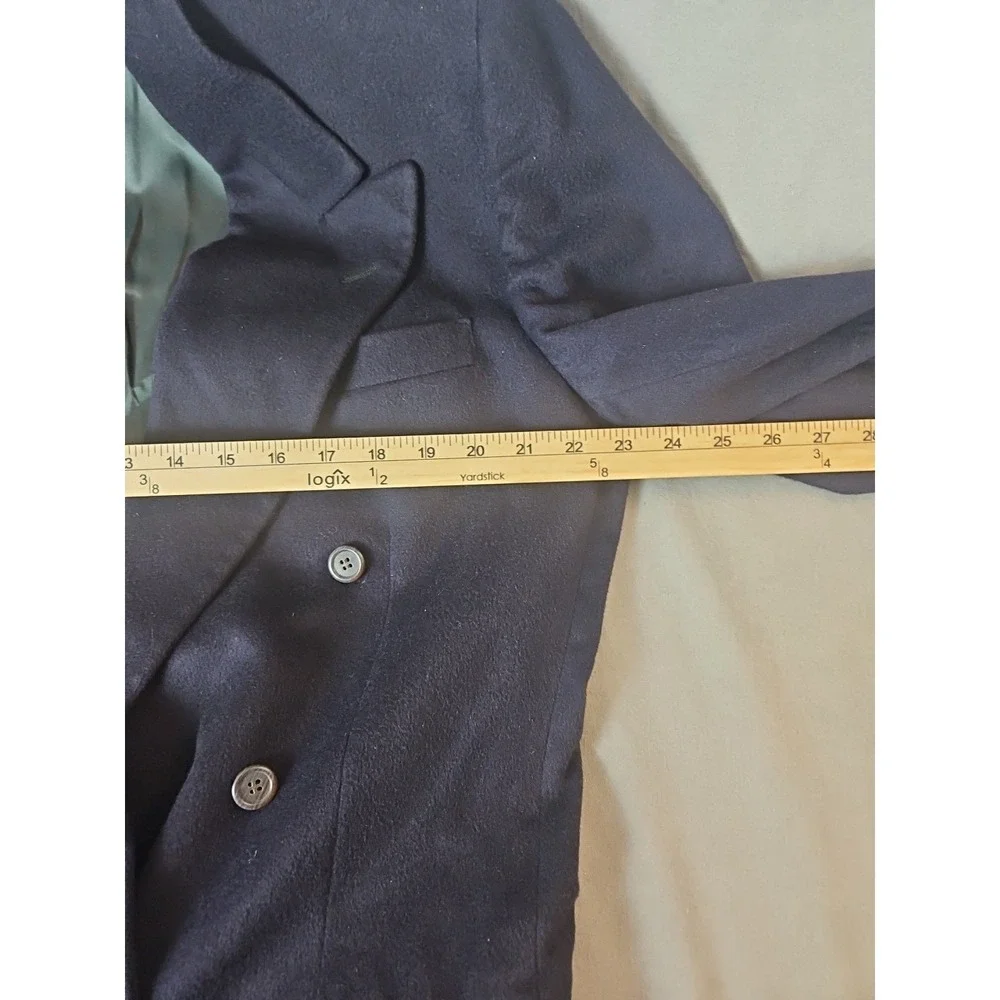 Vintage Resort‎ Collection 100% Cashmere Double Breasted Navy Blazer USA